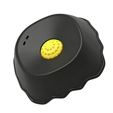 Hond Slow Feeder Lick Bowl met roterende bal voor-Zwart