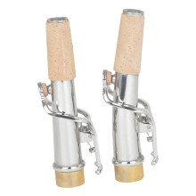 2pcs Soprano Saxophone Mouthpiece Replacement Set for Beginners and Students, Smooth Comfort Surface for Tone Enhancement