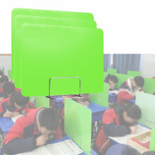 2 Pack Green Acrylic Desk Divider 40x30cm Office Privacy Screen for Students Classroom Workspace