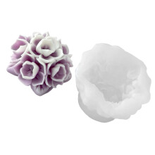Moule de fabrication de bougies d'hortensia en silicone-F659