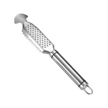 Fish Scaler, Stainless Steel Fish Scaler,3-in-1 Can Remove Fish Scales,Fish Viscera and Rub Ginger Paste,Kitchen Aid
