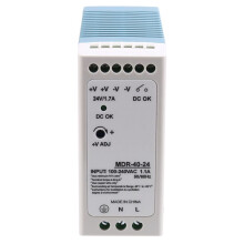 MDR-40-24V 24V 40.8W Din Rail Fonte de Alimentação Ac- Driver Regulador de Tensão Fonte de Alimentação 100V-240V