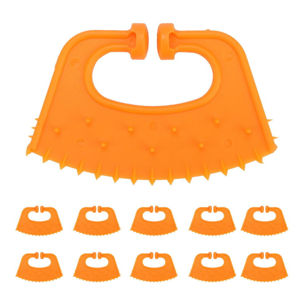 10 Pack Plastic Calf Weaning Nose Ring For Cattle, Reusable Livestock Weaner Tool With Secure Fit 9330225512394