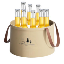 Collapsible Water Bucket Foldable Camping Basin with Handle, Leakproof and Lightweight for Outdoor and Home Use