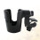 2Pcs Black Carriage for Bike Stroller 360 Rotation 8