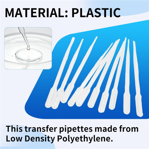 10pcs 3ML Disposable Plastic Eye Dropper Set Transfer Graduated Pipettes 2