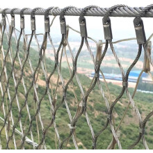 304 Stainless Steel Wire Rope Mesh for Balcony Railing, Flexible Cable Net for Garden and Stairs, 1.5mm12cm