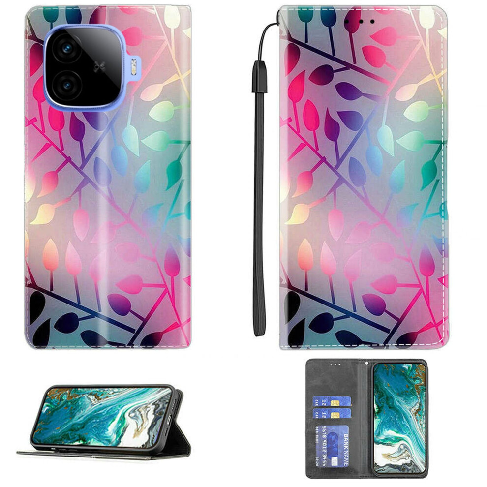 Wallet Case Pu Leather Magnetic Flip Cover With Tempered Glass And Kickstand For Vivo Iqoo Neo 10R 9330225512608