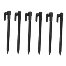 50Pcs Camping Tent Pegs Durable Plastic Tent Stakes with Threaded Grip for Windproof Outdoor Anchoring