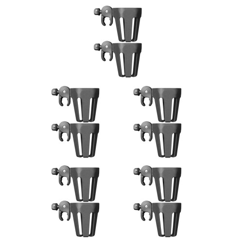 10Pièces -Gobelets Portable Noir Pour Poussette 1