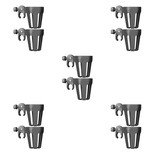 10Pièces -Gobelets Portable Noir Pour Poussette 2