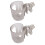 2Pièces - Transparent ABS Résistant Pour Poussette 4