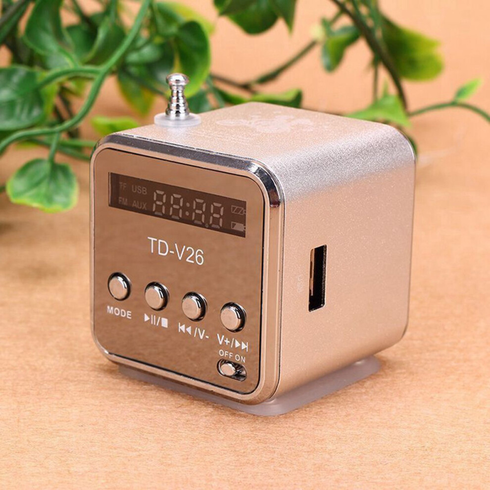 3X Td-V26 Portable Sound Speaker Support Tf Card Fm Radio Aux Stereo Music Player Speaker Light 6033009944949