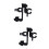2Pièces -Gobelet Noir Pour , Poussette Tricycle 6