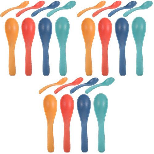 24Pièces Cuillères Multi-Fonctions Colorées En De Blé 1