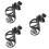 3Pièces Support Noir Rotatif Pour Poussette Bébé 6