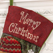 Christmas Stocking Set of 4, Xmas Stockings for Tree Decoration, Personalised Sock Gift Bag for Teenagers, Candy Bag