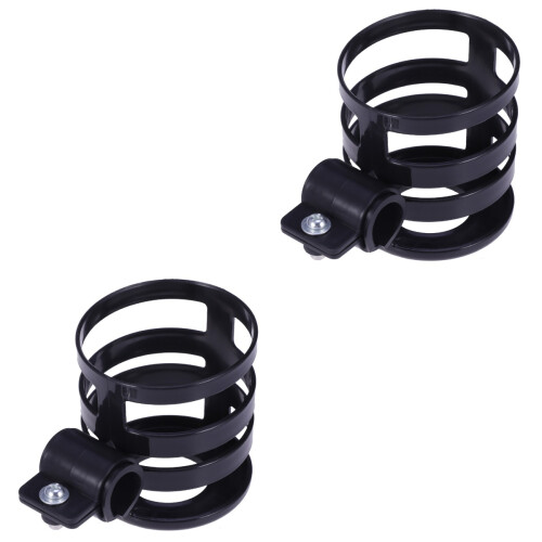 2Pièces Support Poussette Noir Robuste Polyvalent 1