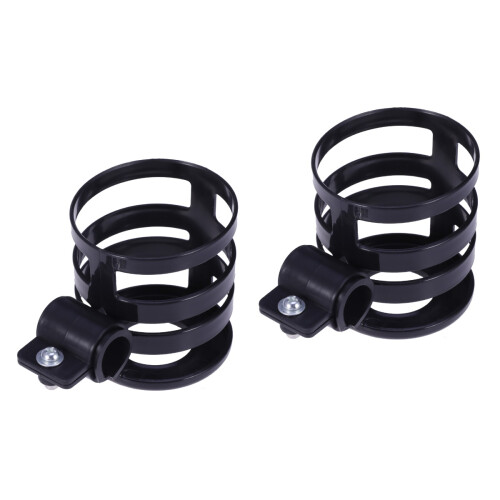 2Pièces Support Poussette Noir Robuste Polyvalent 2