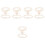 5Sets Comfortable Beige Bridal Lace Garters for Wedding Use 3