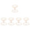 5Sets Comfortable Beige Bridal Lace Garters for Wedding Use 4