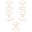 5Sets Comfortable Beige Bridal Lace Garters for Wedding Use 6