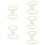 5Sets Comfortable Beige Bridal Lace Garters for Wedding Use 9