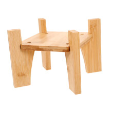 Wood Plant Stand Indoor Wooden Flower Pot Holder SpaceSaving CrossShaped Shelf for Windowsill and Balcony