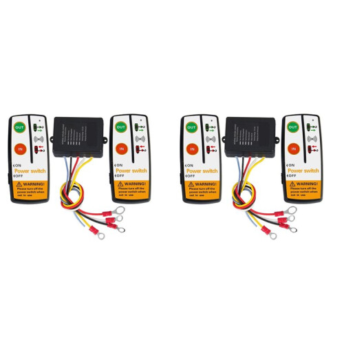 4X Universal Winch Electric Wireless Remote Control  Kit for  ATV SUV Electric Winch Remote Control System