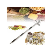 304 Stainless Steel Grain and Powder Sampler Tube, 1m Rotary Handle Probe with 3Slot Precision Design