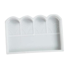Reusable Plastic Concrete Fence Mold for DIY Garden Edging, Durable Easy Concrete Casting