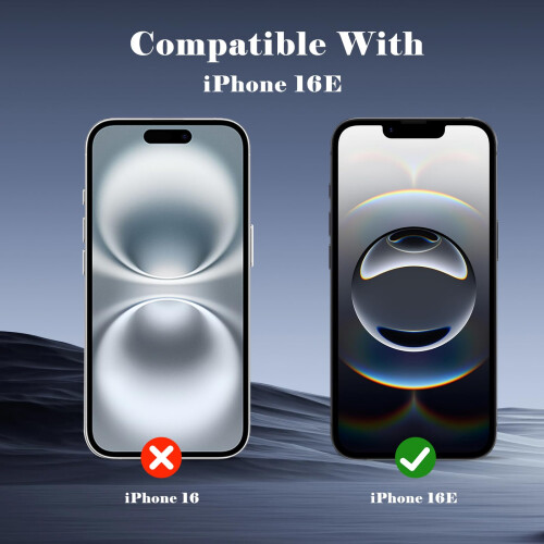 2 Pack Privacy Screen Protector for iPhone 16E 6.1 Inch AntiSpy 9H Tempered Glass AntiScratch 2