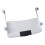 Under Desk Keyboard Tray Adjustable Pull Out Platform with Smooth Sliding Action Space Saving Design White 3