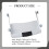 Under Desk Keyboard Tray Adjustable Pull Out Platform with Smooth Sliding Action Space Saving Design White 5