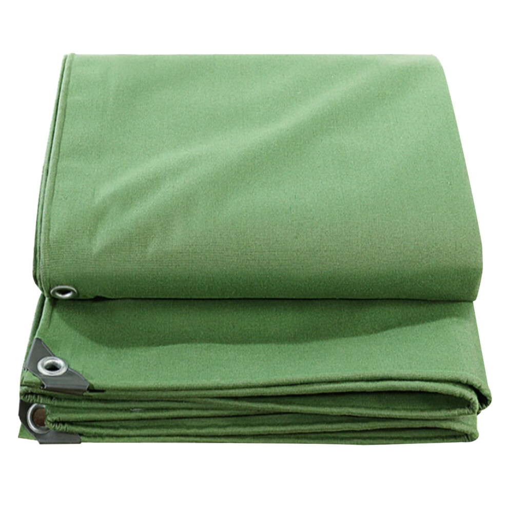 Waterproof Heavy Duty Tarpaulin Sheet Cover 3X4m Green Pvc Tarp With Reinforced Eyelets For Roof Pool Outdoor Use 9771547029328