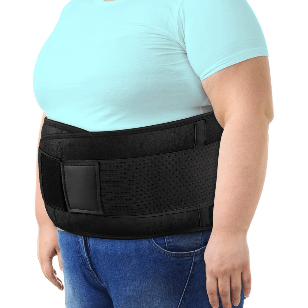 Back Brace for Lower Back Pain 3XL/4XL â Adjustable Lumbar Support Belt for Sciatica Relief and Targeted Comfort