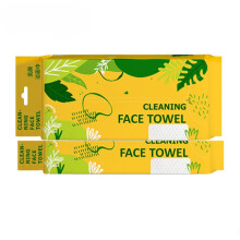 Disposable Face Towel for Sensitive Skin, Gentle Nonwoven Makeup Removing Facial Towels, 60 Count Pack (2pcs)