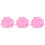 300St Liefdevol Roze Spons Hart Confetti Voor Verloving En Bruiloft 3