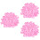300St Liefdevol Roze Spons Hart Confetti Voor Verloving En Bruiloft 5