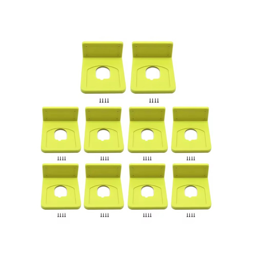 10Packs Battery Holder For 18V Battery, Wall Mount Holder With Screws For Battery P102 P103 P104 P105 P107 6031959417100