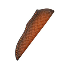 19 cm Fixed Blade Knife Scabbard Embossed Cowhide Scabbard Universal Knife Case Leather Sheath for Hunting Knife Holster