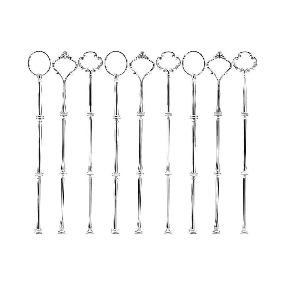 9 Sets 3 Tier Cupcake Stand Fittings,Cake Stand Hardware,Dessert Serving Trays Support Rod, Crafts Making And Decoration 6033340160701