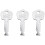 3pcs 25460 Fire Alarm Master Box Keys for Gamewell and Elevator,Firefighter'S Tools,Christmas Tree Key for Fire Fighting 1