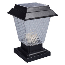 Solar Column Lights LED Solar Powered Post Lights Automatic Rechargeable Outdoor Waterproof Pillar Lamp Garden Fence