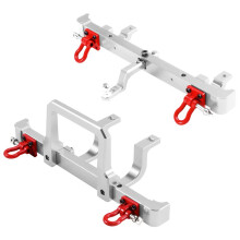 Metal Upgraded Front and Rear Bumper Guards for MN Model 1/12 MN82 LC79 RC Car Parts Silver
