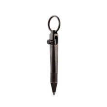 Brass Quick Release Writing Pen Keychain Business Signature Ballpoint Pen Student Office Stationery Vintage Copper