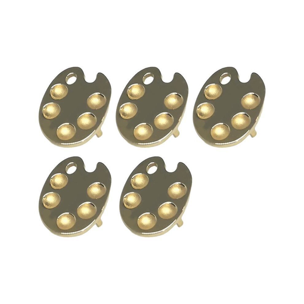 5Pcs Fingertip Manicure Palette Ring Nail Art Color Palette Finger Ring Mixing Uv Gel Polish Painting Plate 6032999286442