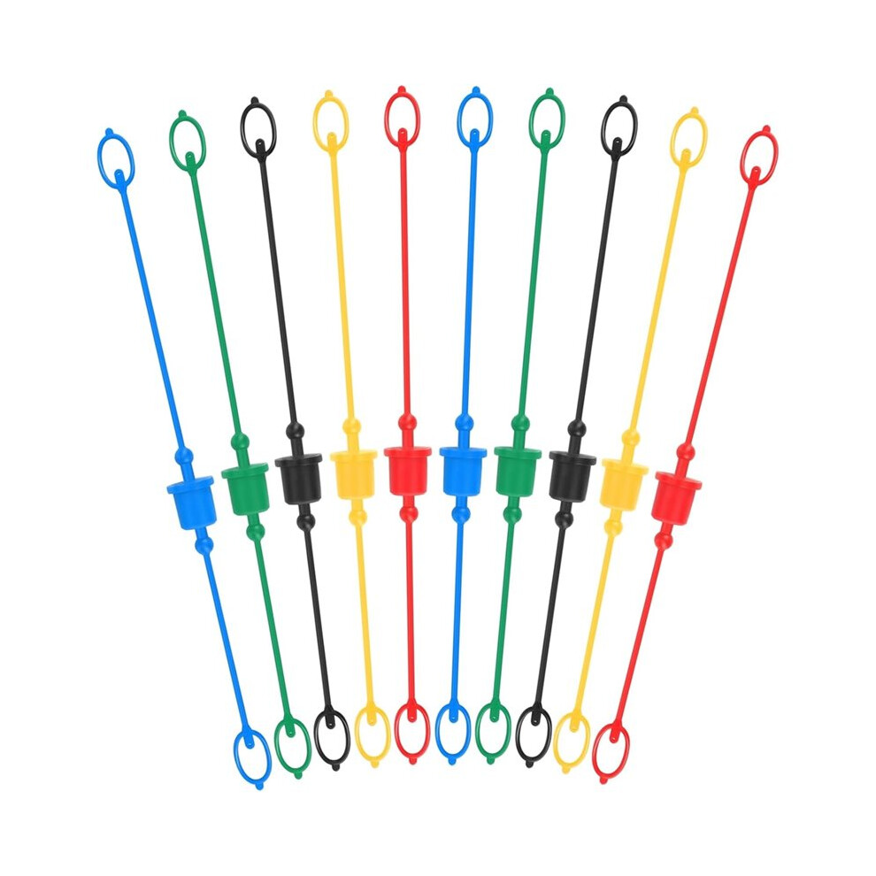 10Sets Hydraulic Dust Caps & Plugs Set, Quick Coupler Cover Hydraulic Hose Dust Cap For 1/2Inch Flat Face Couplings 6031170376415