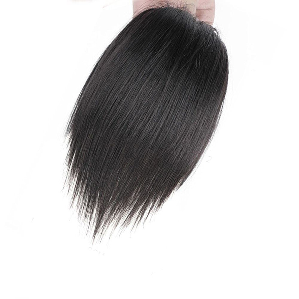 Unisex Black,Brown Fake Fringe Hair Topper Clip In Bangs With Breathable Silk Base For Instant Volume Boost Black Brown
