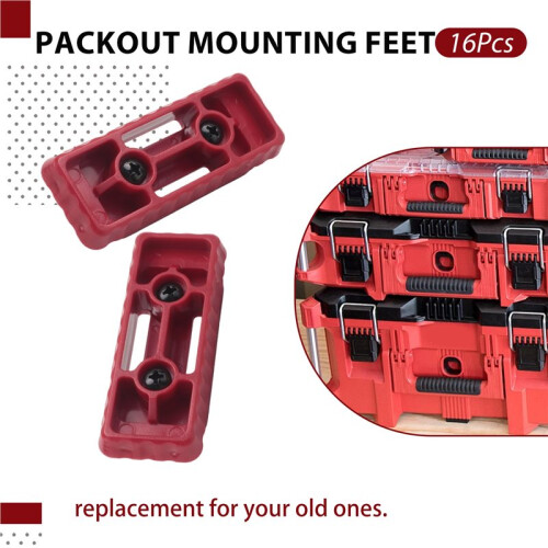 Mounting Feet for  Packout -16 Pack,for  Packout Accessories,Feet Mounting System,Red 1